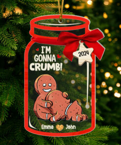 Personalized Gifts For Couple Christmas Ornament Funny Gingerbread Couple