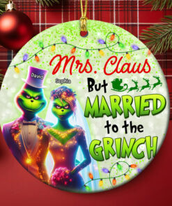 Personalized Christmas Gifts For Couple Ceramic Ornament