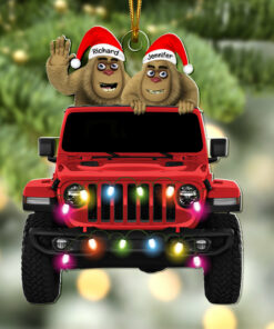 Personalized Gifts For Off Road Lovers Christmas Ornament, Happy Bigfoot
