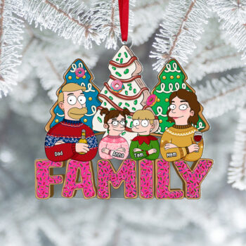 Personalized Gifts For Movie Lover Family Christmas Ornament