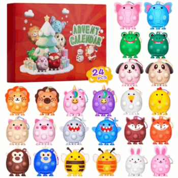 Advent Calendar 2025 Pop Animal Fidget Toy