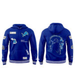Alpha Industries Blue Detroit Lions Eminem Sweatshirt 2025