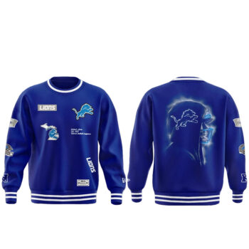 Alpha Industries Blue Detroit Lions Eminem Sweatshirt 2025