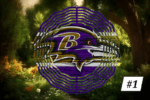 Baltimore Ravens Football Wind Spinner