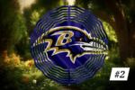 Baltimore Ravens Football Wind Spinner