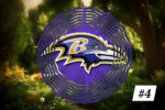 Baltimore Ravens Football Wind Spinner