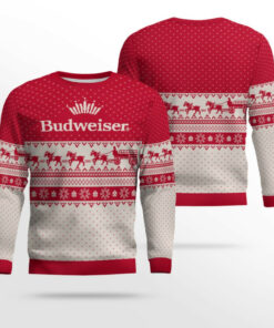 Budweiser Clydesdale Hitch Ugly Christmas Sweater 2025