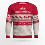 Budweiser Clydesdale Hitch Ugly Christmas Sweater 2025