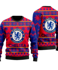 Chelsea Football Club Red Ugly Christmas Sweater 2025
