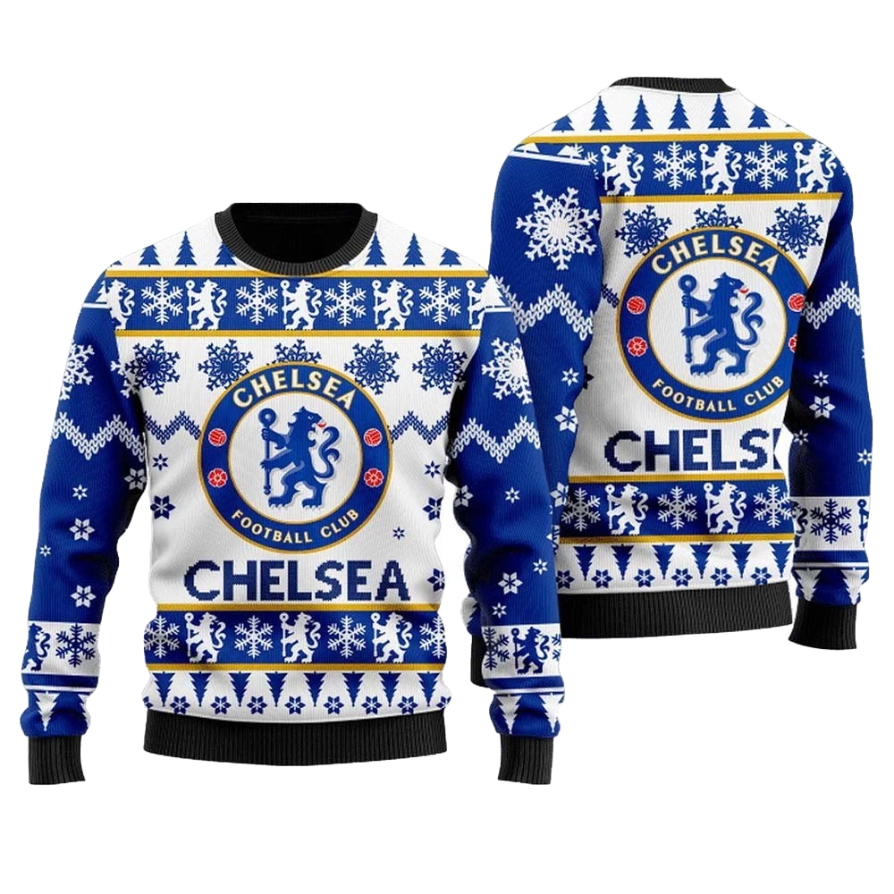 Chelsea Football Culb Ugly Christmas Sweater 2025 Chelsea Football Culb Ugly Christmas Sweater 2025