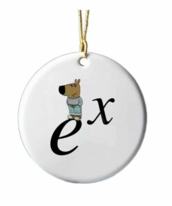 Chill Guy Exponential Function Xmas Ornament