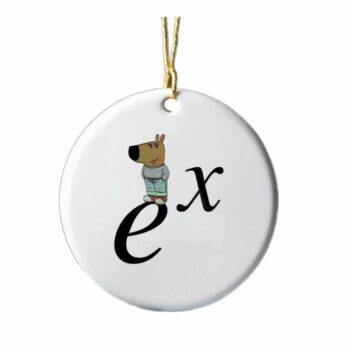 Chill Guy Exponential Function Xmas Ornament