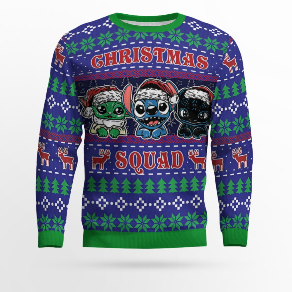 Christmas Squad Ugly Christmas Sweater 1