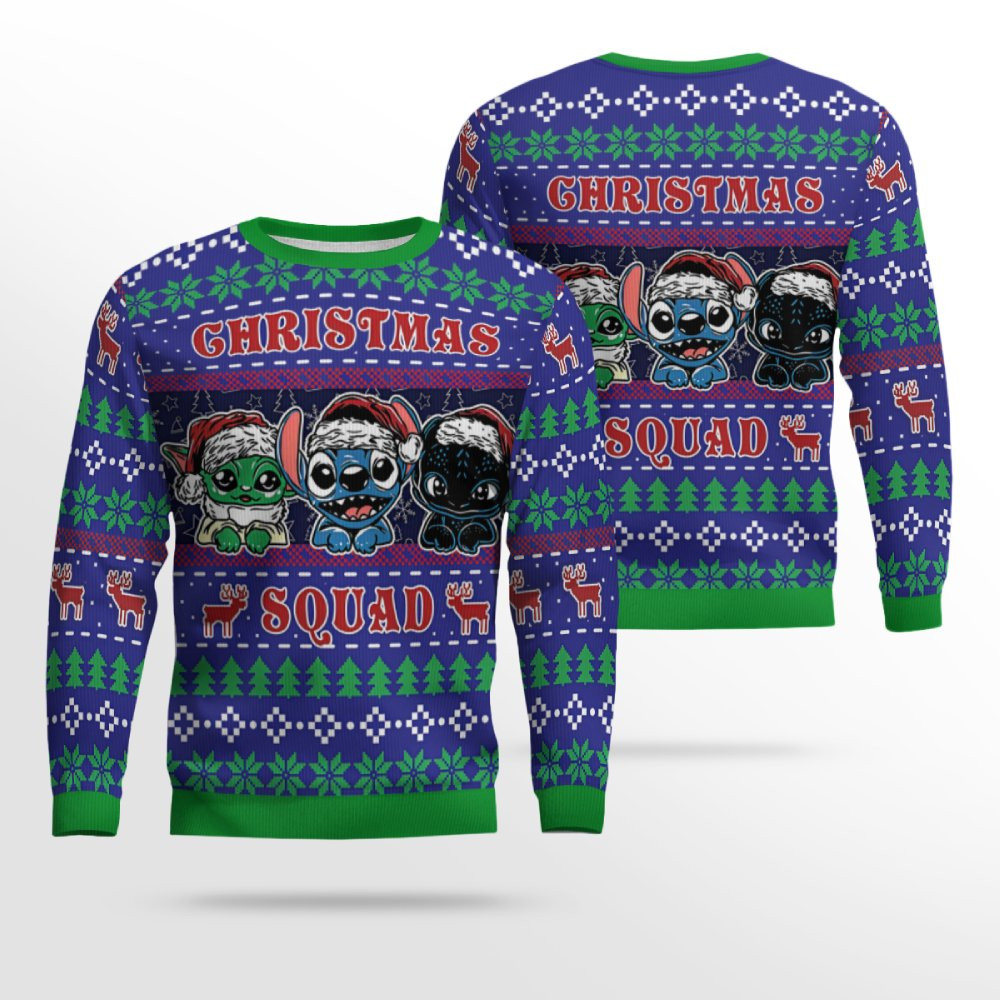 Christmas Squad Ugly Christmas Sweater Stitch Christmas Squad Ugly Christmas Sweater 2025