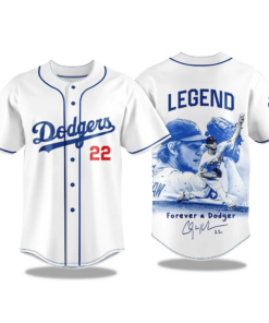 Clayton Kershaw Legend Forever a Los Angeles Dodgers 2025 Baseball Jersey