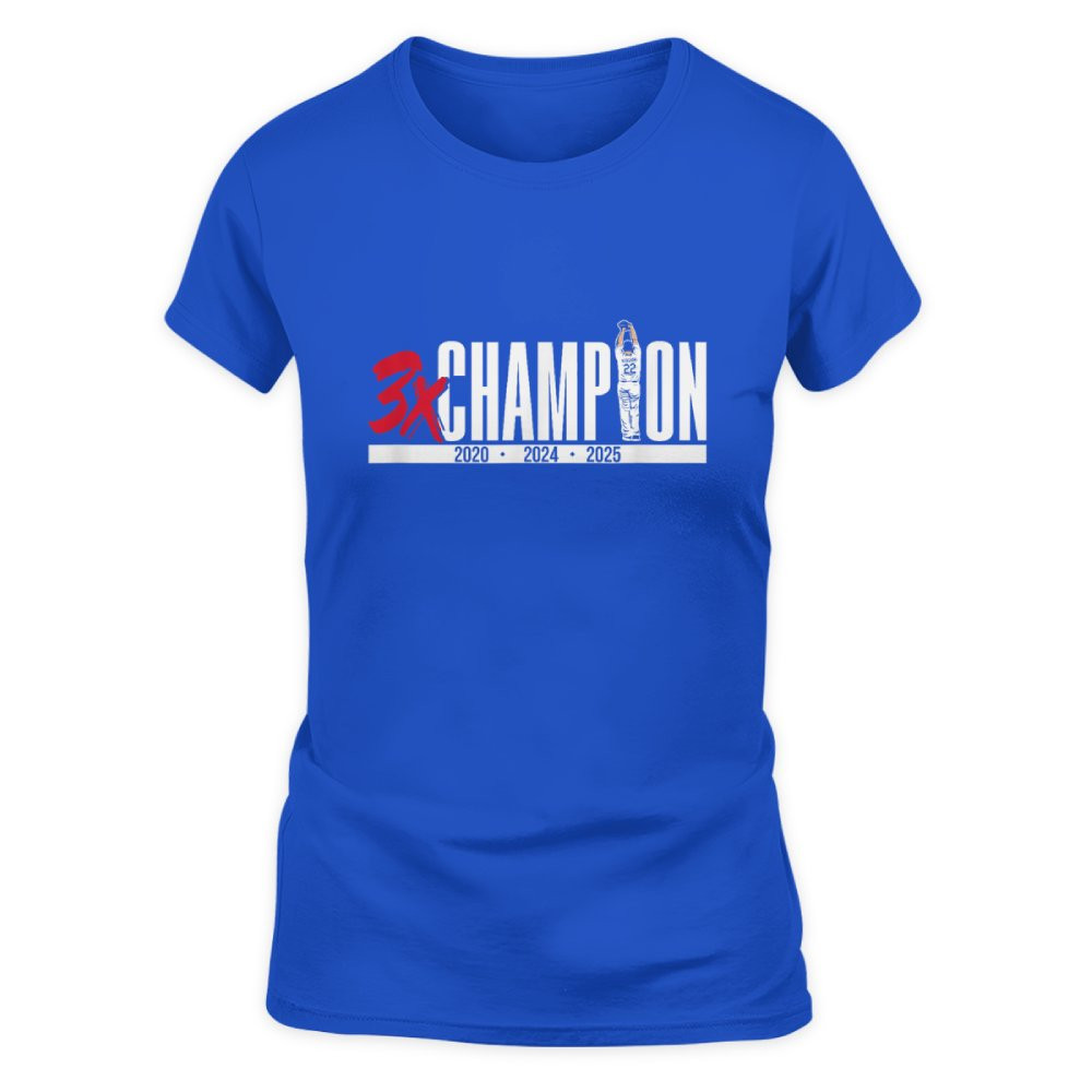 Clayton Kershaw Three-Time Champion T-Shirt Clayton Kershaw Three-Time Champion T-Shirt
