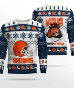 Cleveland Browns Ugly Christmas Sweater 2025