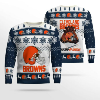 Cleveland Browns Ugly Christmas Sweater 2025