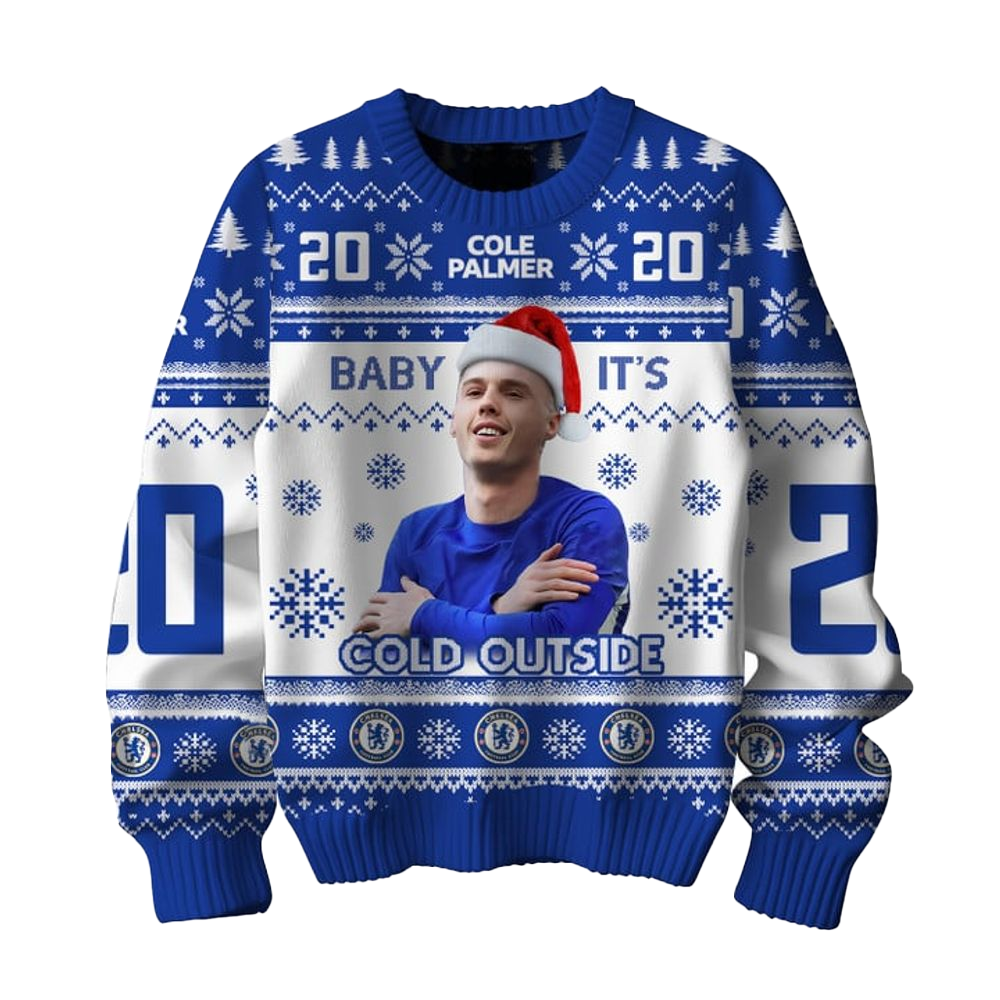 Cole Palmer X Cold Outside Ugly Christmas Sweater 2025 Cole Palmer X Cold Outside Ugly Christmas Sweater 2025