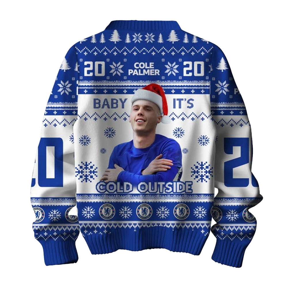 Cole Palmer X Cold Outside Ugly Christmas Sweater 2025 Cole Palmer X Cold Outside Ugly Christmas Sweater 2025