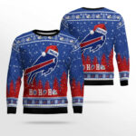 Custom 2025 Buffalo Bills Santa Christmas Ugly Sweater