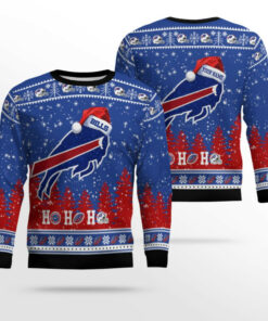 Custom 2025 Buffalo Bills Santa Christmas Ugly Sweater