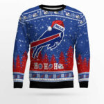 Custom 2025 Buffalo Bills Santa Christmas Ugly Sweater