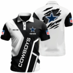Custom Name Dallas Cowboys Football League Polo Shirt