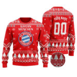 Custom Name & Number Bayern Munich Ugly Christmas Sweater 2025