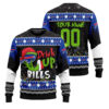 Custom Name and Number 2025 Bills Drink Up Grnch Christmas Ugly Sweater 2 Custom Name and Number 2025 Bills Drink Up Grnch Christmas Ugly Sweater