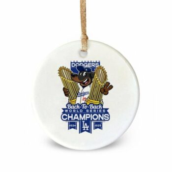 Dachshund Dodgers Back To Back World Series 2025 Ornament