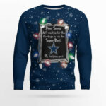 Dallas Cowboys Dear Santa To Win Super Bowl Ugly Christmas Sweater 2025
