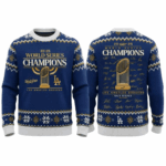 Dodgers Back To Back World Series 2025 Ugly Christmas Sweater