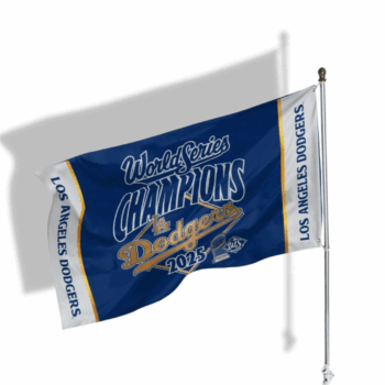 Dodgers World Series Champions 2025 Parade Flag
