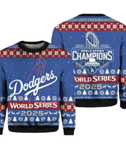 Dodgers World Series Champions 2025 Ugly Christmas Sweater