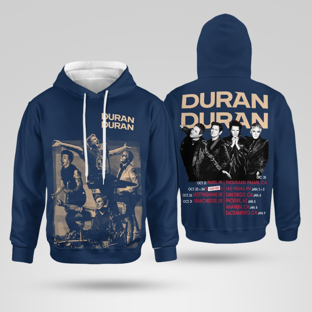 Duran Duran 2025 Tour Dates Shirt Vintage Band Tee For Fans H