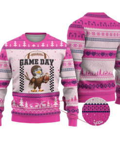 Eagle Football Ugly Christmas Sweater Game Day 2025