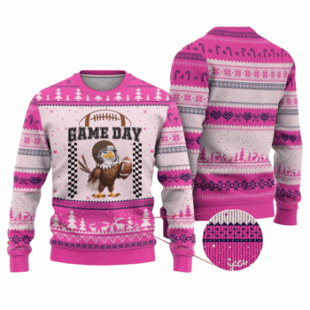 Eagle Football Ugly Christmas Sweater Game Day 2025