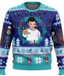 Eleven Stranger Things Ugly Christmas Sweater 2025