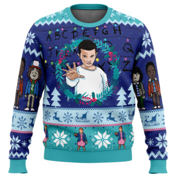 Eleven Stranger Things Ugly Christmas Sweater 2025
