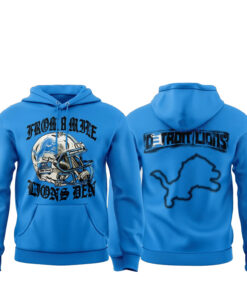 Eminem x Detroit Lions Thanksgiving Edition Hoodie Blue
