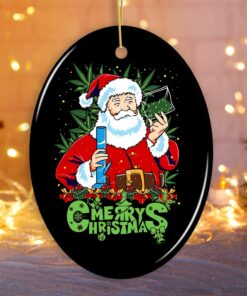 Pothead Santa Christmas Ornament
