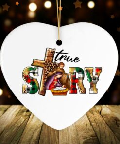 True Story Playful and Festive Nativity Christmas Ornament, Birth of Jesus
