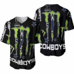 Football League Dallas Cowboys Baseball Jersey Monster Energy 1 Football League Dallas Cowboys Baseball Jersey Monster Energy