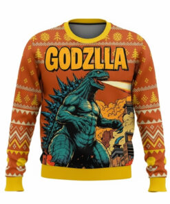 Godzilla Christmas Sweater 2025