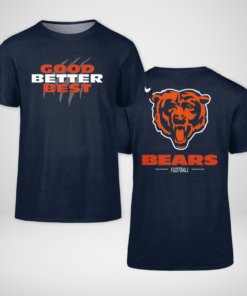 Good Better Best Bear Football T-Shirt