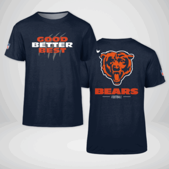 Good Better Best Bear Football T-Shirt