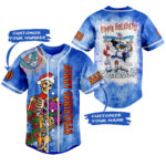 Grateful Dead Jerry Christmas Hippie Holidays Personalized Baseball Jersey