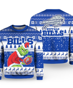 Grinch Bills 2025-2026 Rivalries Cold Front Christmas Ugly Sweater