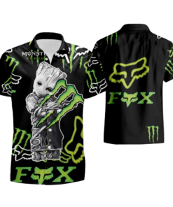 Groot Guardian Monster Energy Summer Beach Hawaiian Shirt